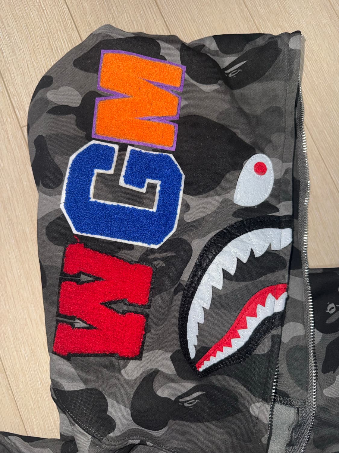 베이프 샤크 후드 블랙  상품이미지2