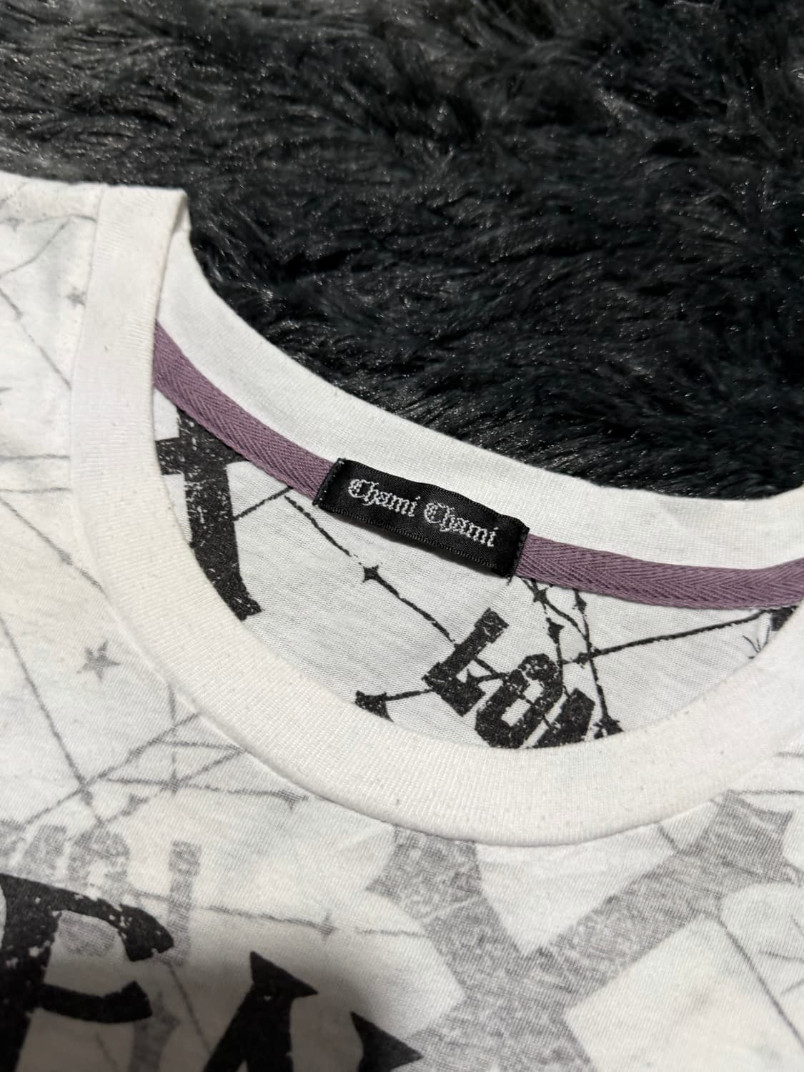 해골&레터링 프린팅 Y2K 반팔 상품이미지4