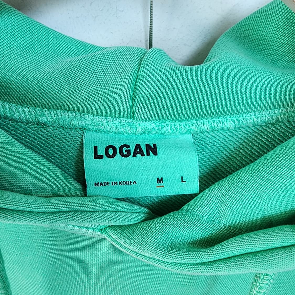 LOGAN 빈티지 후드티 그린 상품이미지4