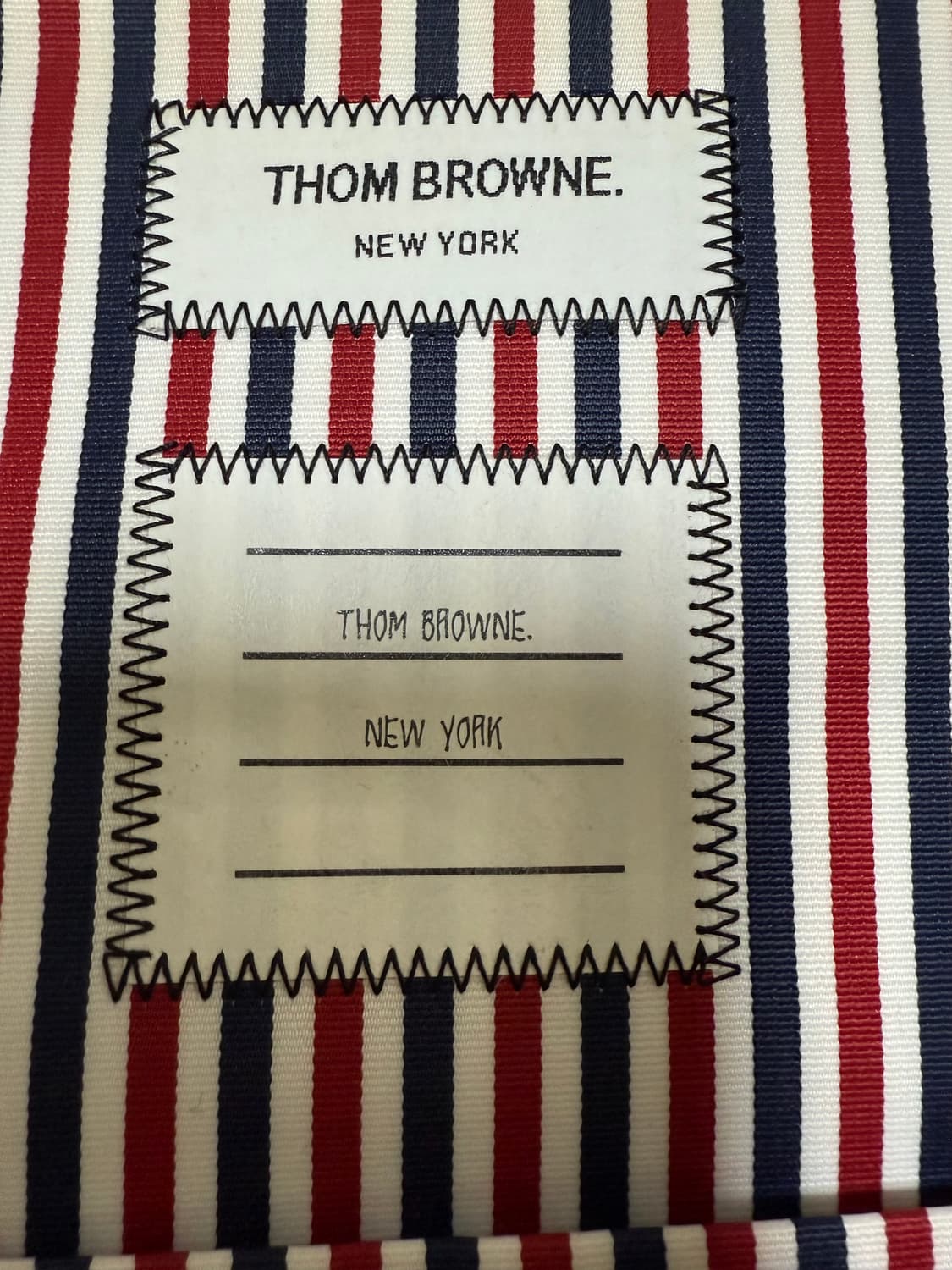 정품 톰브라운 클러치백 블랙/회색 상품이미지6