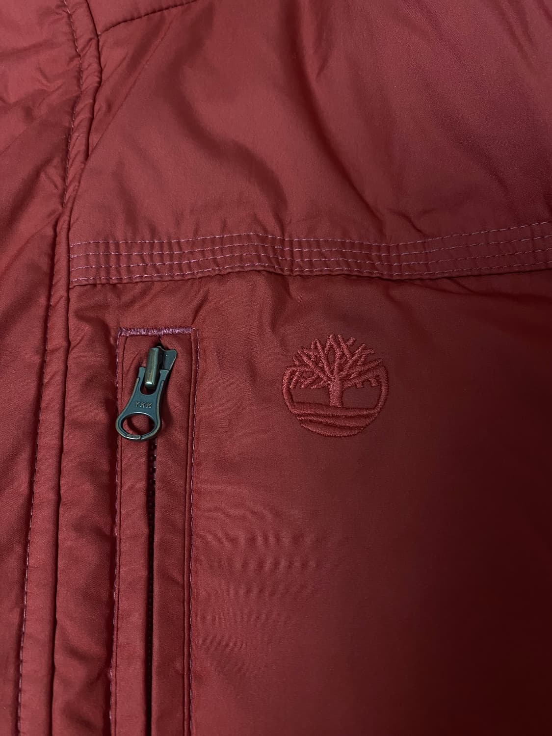 팀버랜드 버건디 컬러 패딩 S-M 상품이미지5