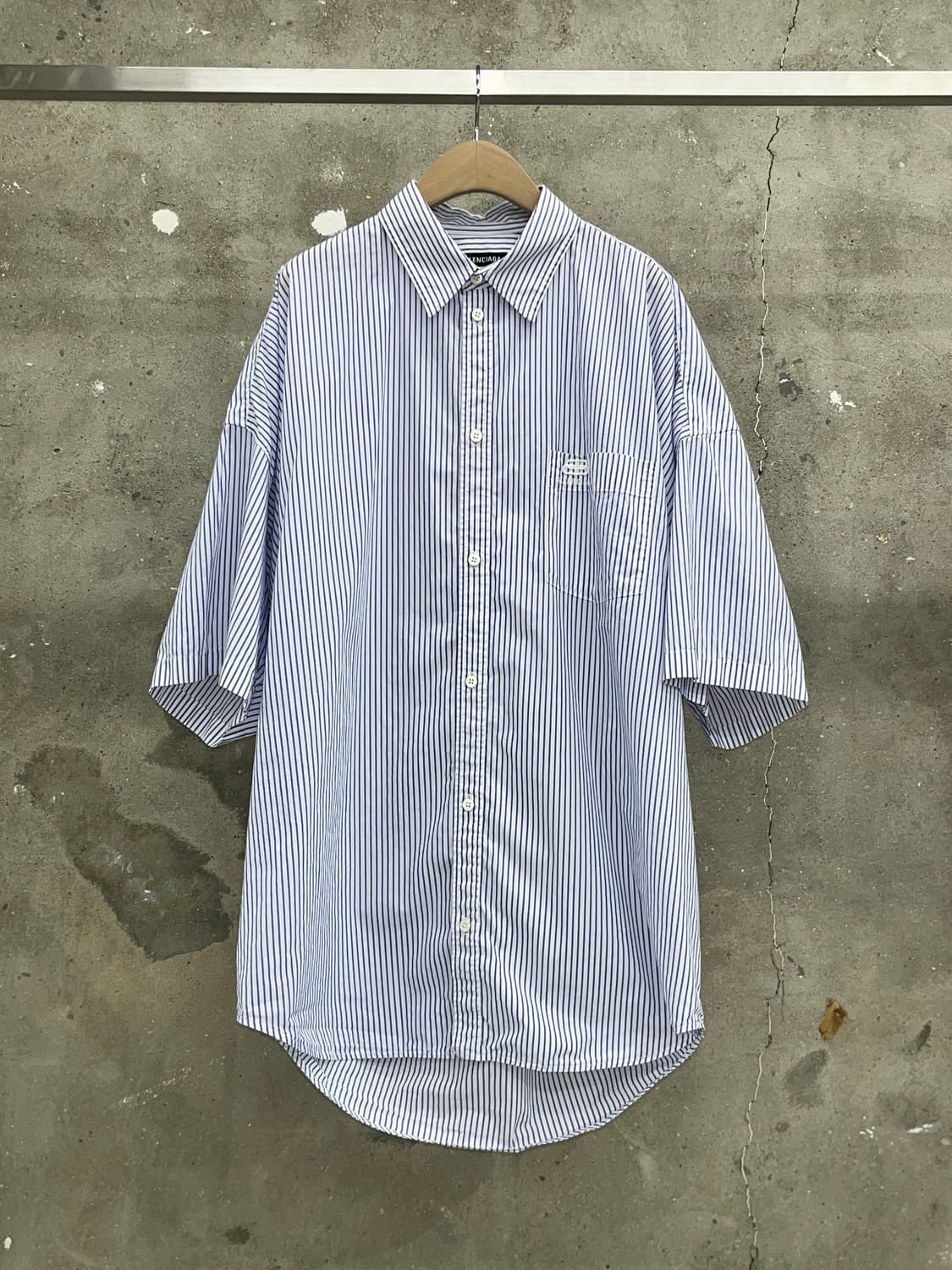 Balenciaga 발렌시아가 스트라이프 반팔 셔츠 상품이미지1