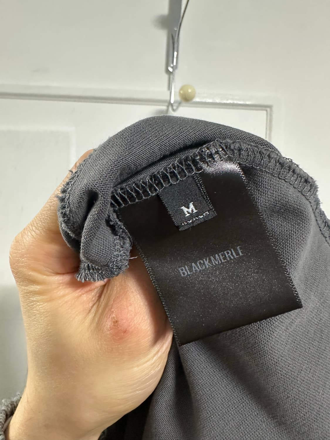 블랙멀 BLACKMERLE 지퍼 롱슬리브티 상품이미지5