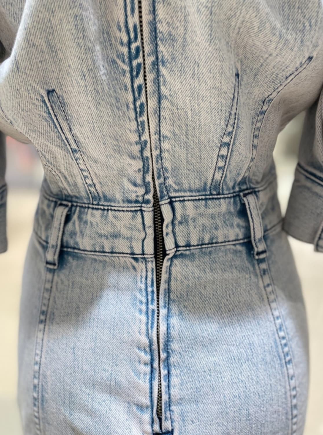 (USA)IRO 이로 아이스워싱 데님 원피스 44사이즈 상품이미지5