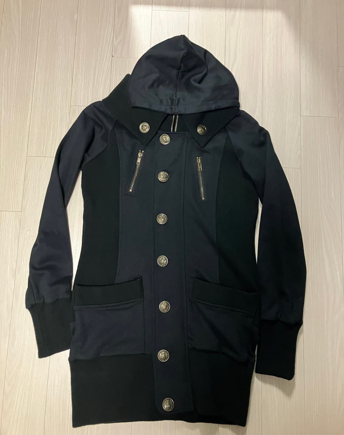 vtg black hood button onepiece 상품이미지1