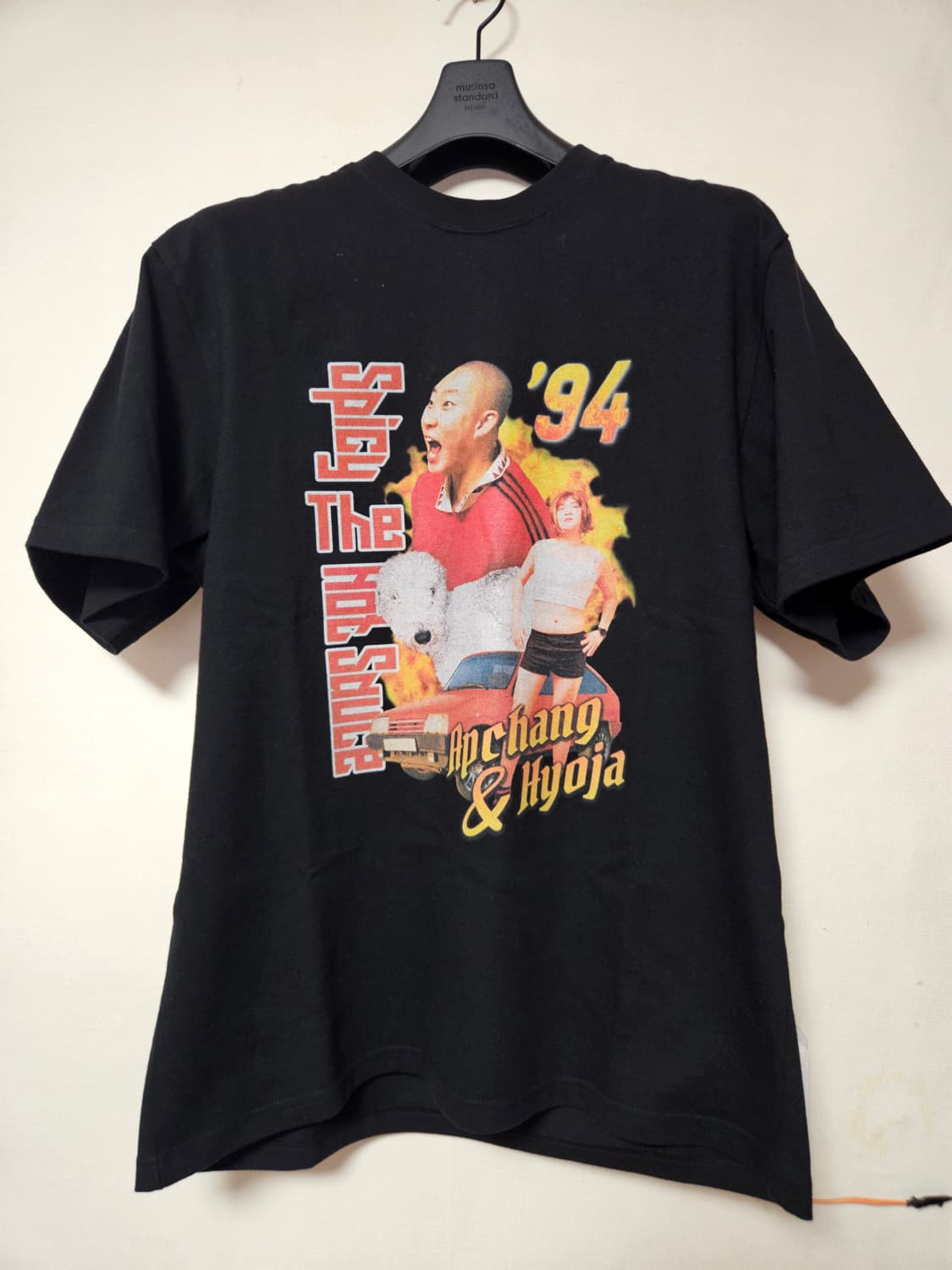 핫소스 유니버스 핫소스 94 브로 티셔츠 블랙 상품이미지1