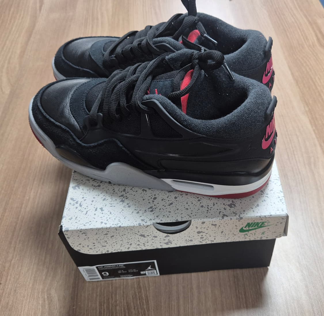 나이키 에어 조던 4 RM 블랙 레드 270mm 상품이미지2