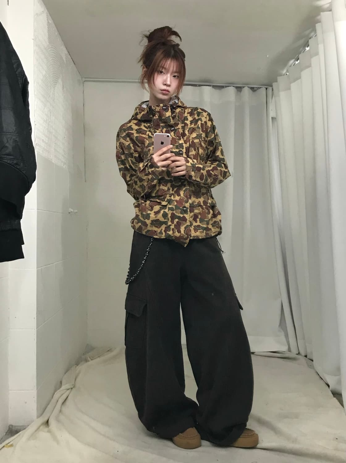 챔피온 카모 베이프깔 스트릿 코디 세트 상품이미지3