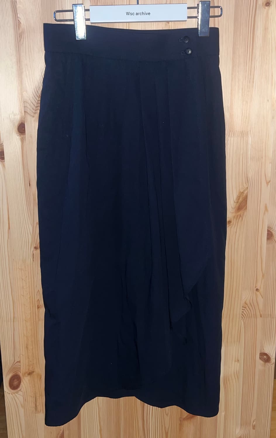 ENEME 빈티지 네이비 버튼 랩스커트 상품이미지1