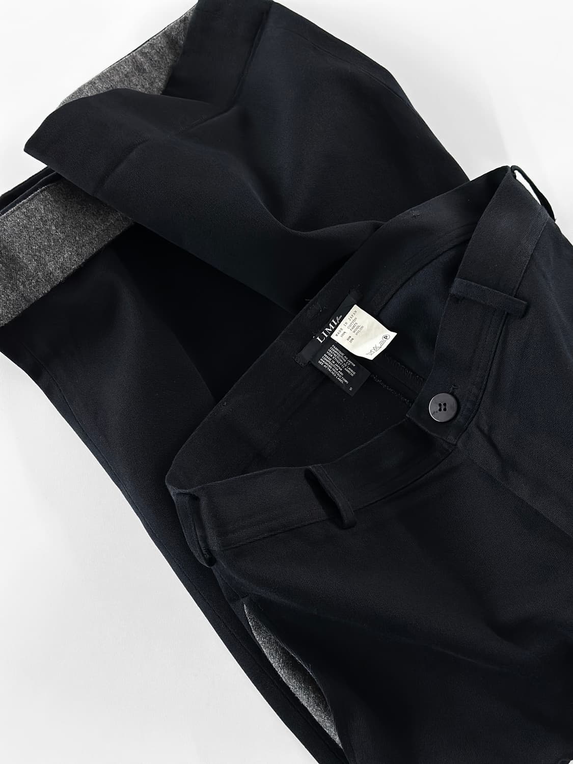 리미 푸 턴 업 헴 울 블랜드 팬츠 상품이미지1