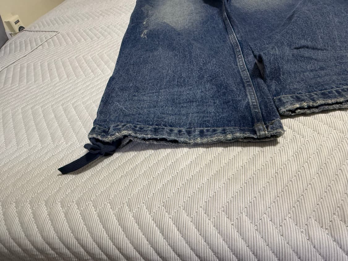 논노드 더블포켓 데님 미드블루 상품이미지3