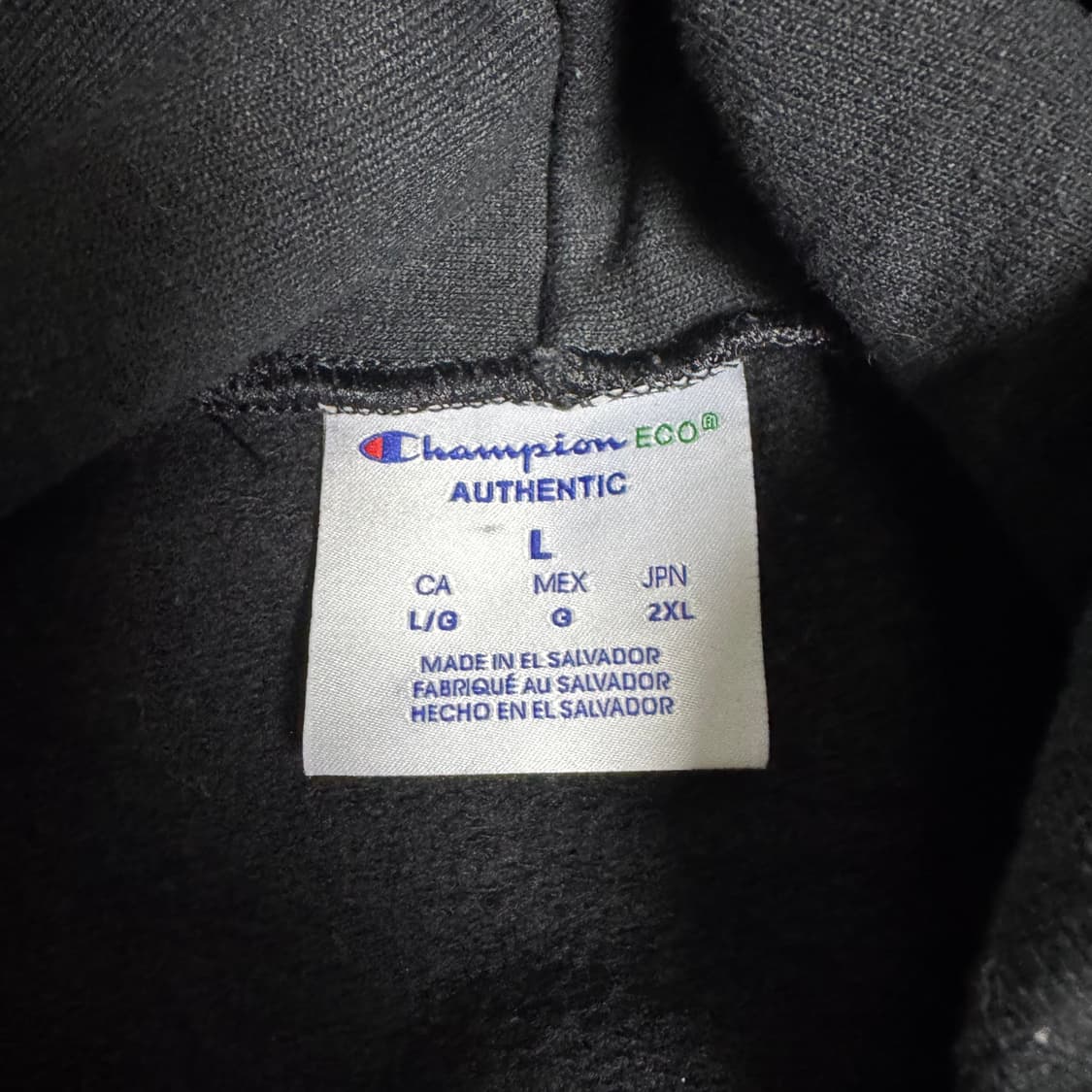 챔피온 블랙 후드티 L 상품이미지3
