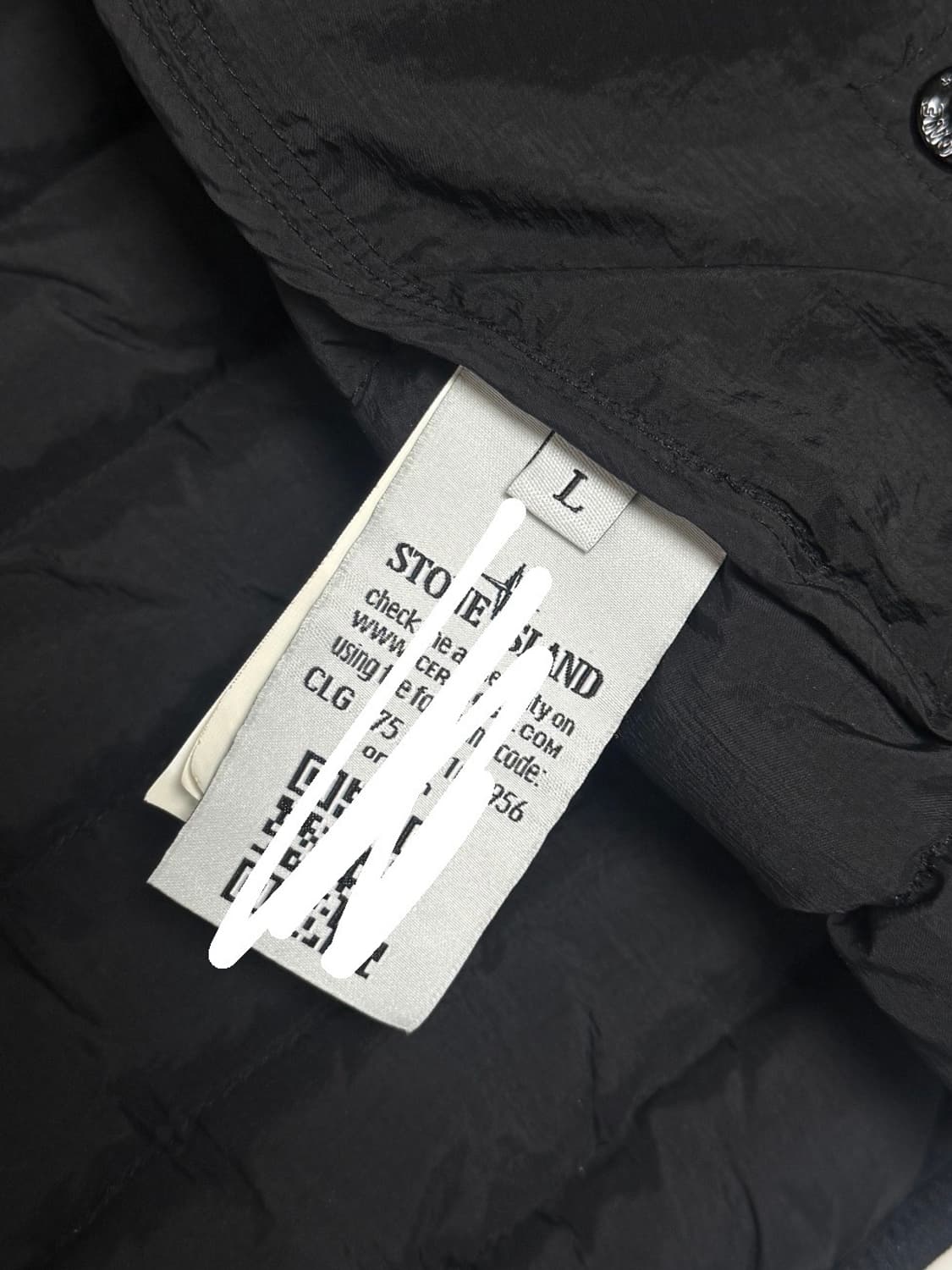 정품 스톤아일랜드 경량패딩 블랙 L사이즈 상품이미지4