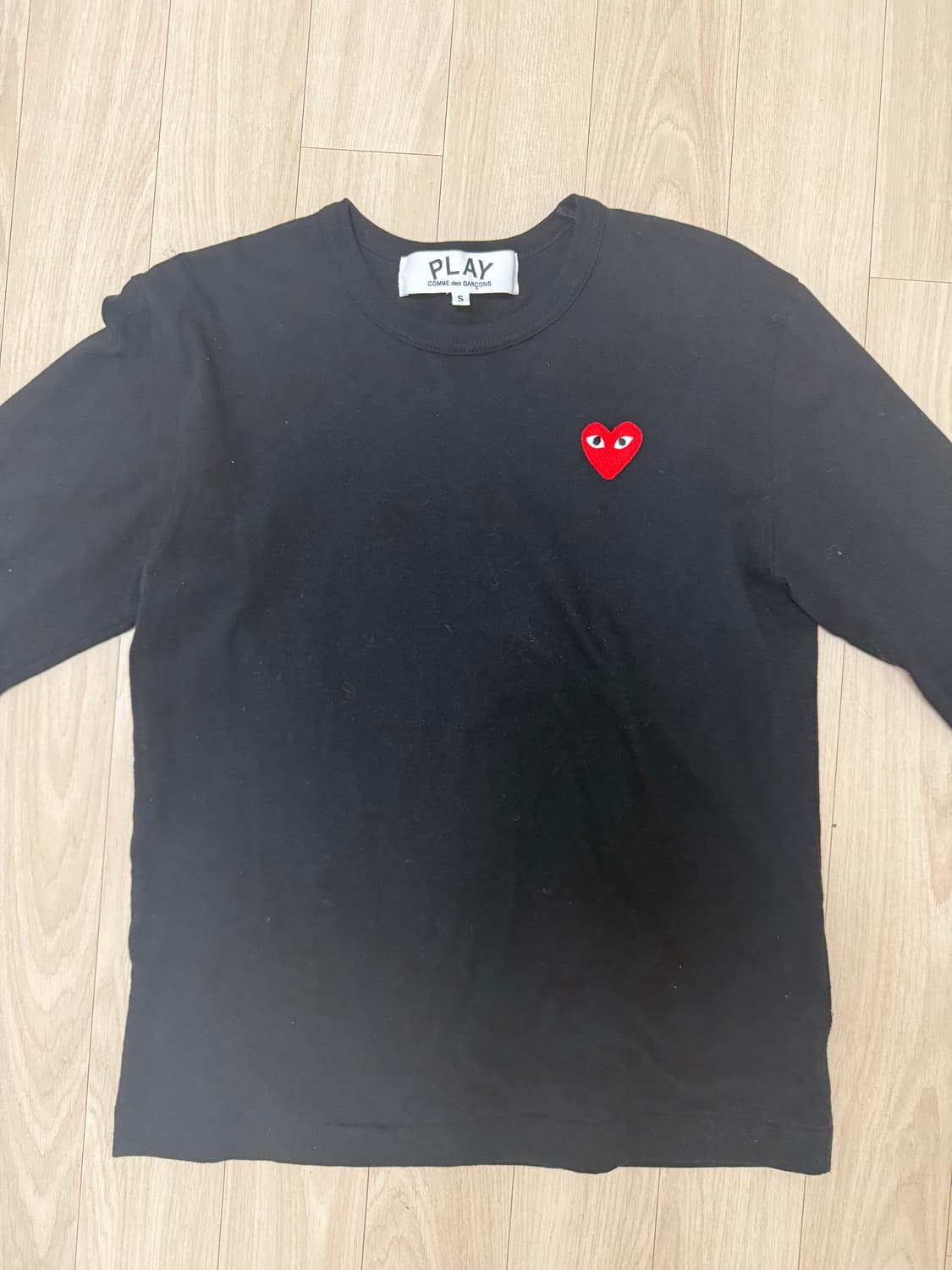 꼼데가르송 검정 롱슬리브 S 상품이미지1