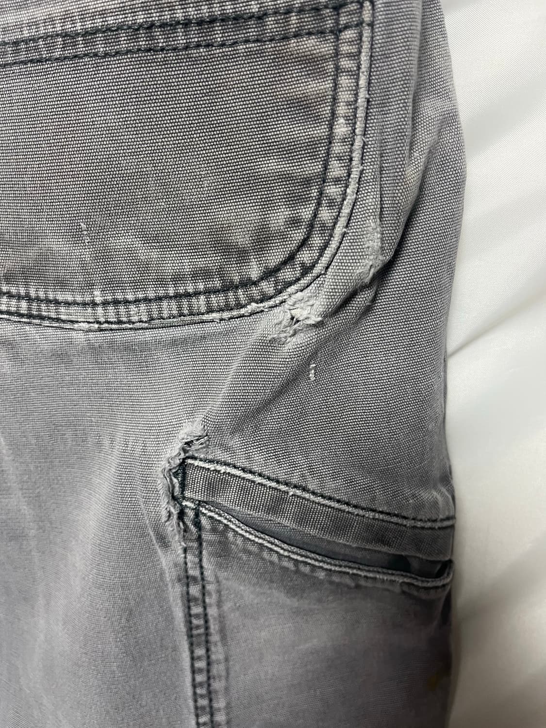 90s칼하트 더블니 Destroyed워크팬츠 상품이미지5