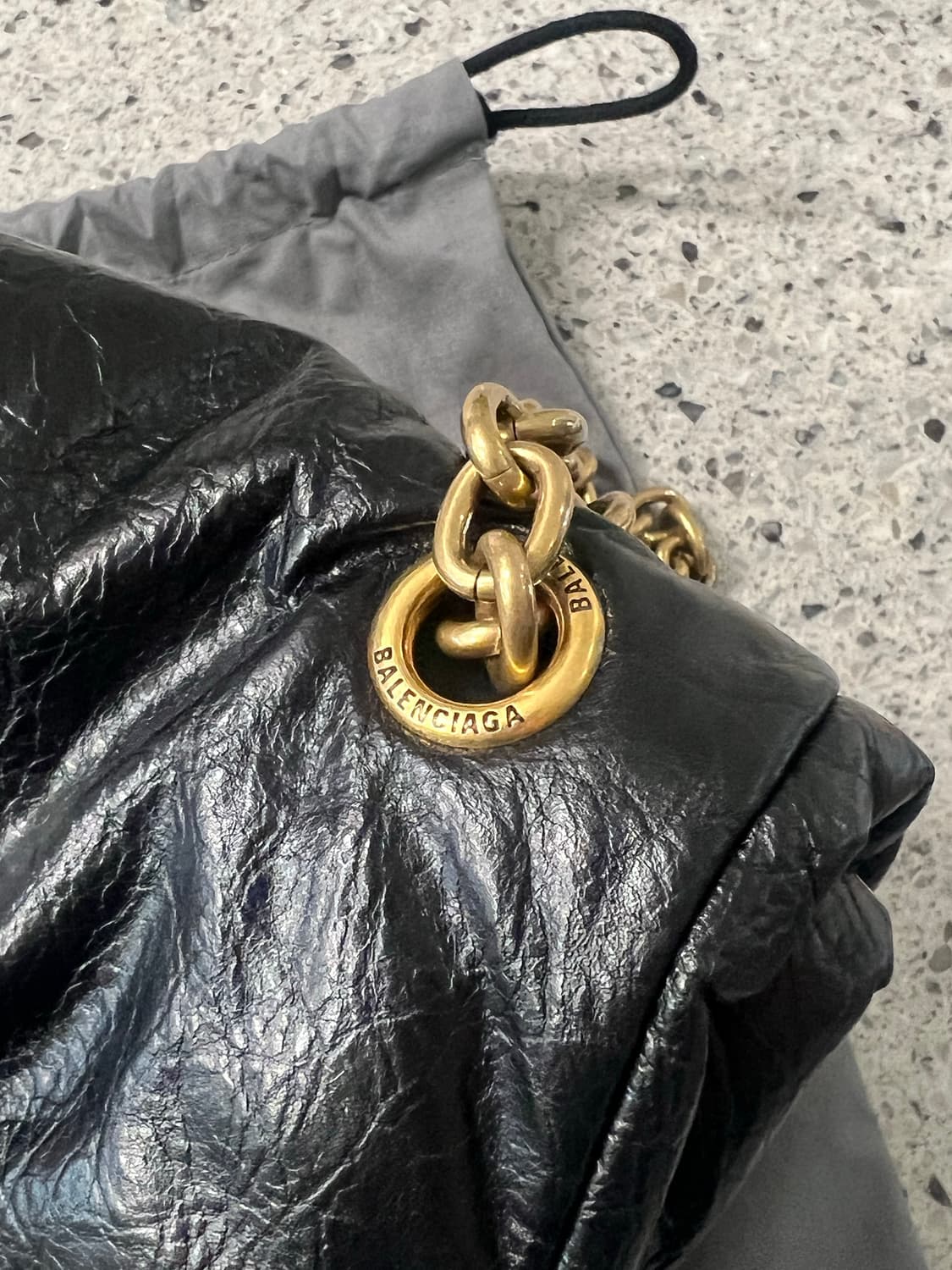 [5회이하착용] 발렌시아가 모나코 백 스몰S 블랙_더스트백,보증서 포함 상품이미지7