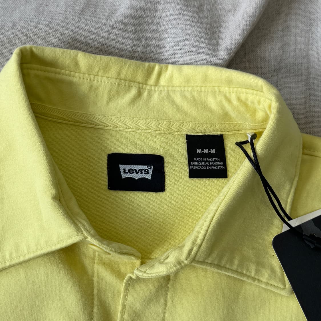 리바이스 코튼 패치 노란색 셔츠 M(105) 상품이미지5