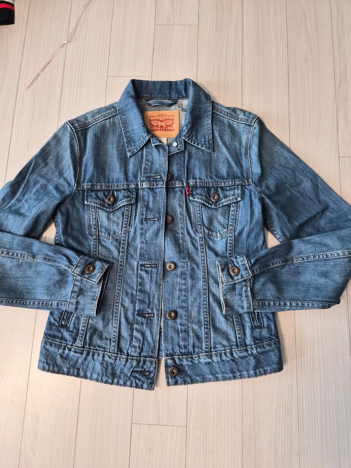리바이스 정품 3세대 트러커 데님 재킷 (XS) 상품이미지1