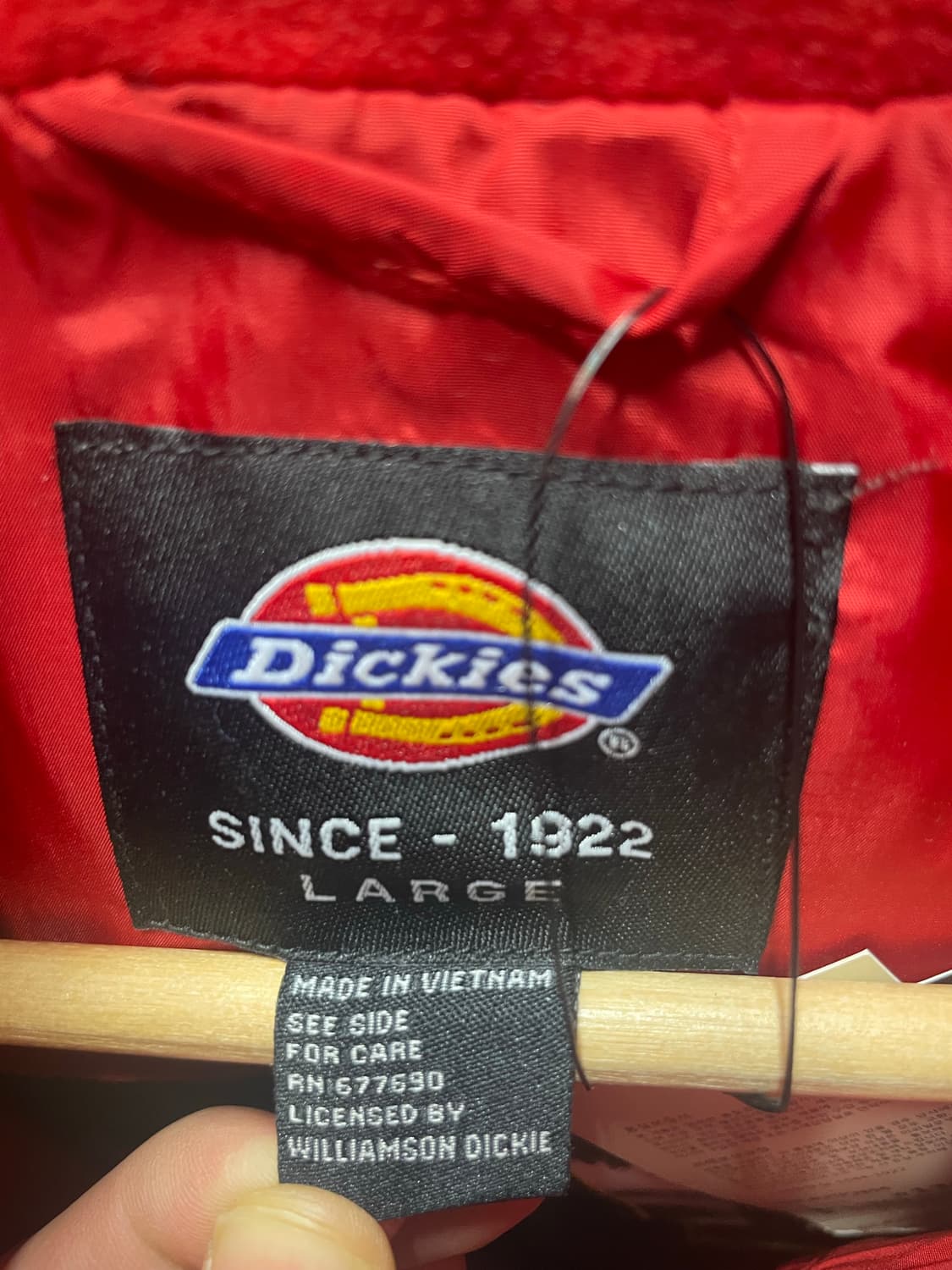 디키즈 빈티지 패딩 레드 상품이미지4