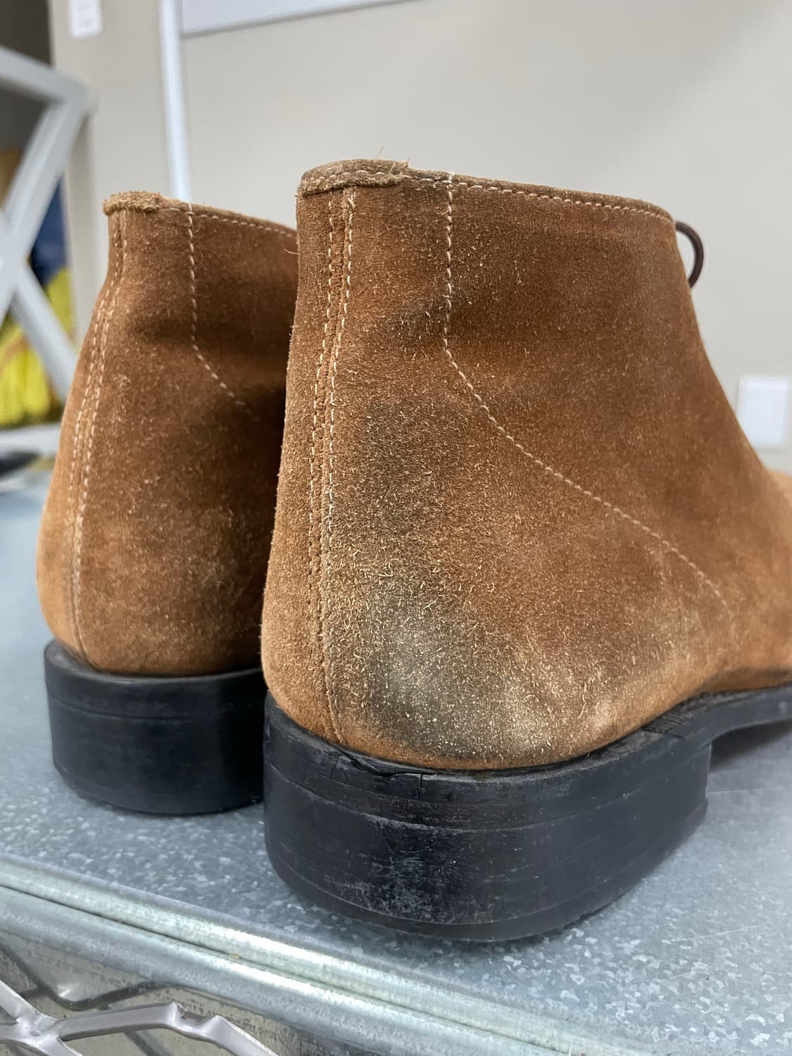 존 화이트 스웨이드 슈즈 9 상품이미지9