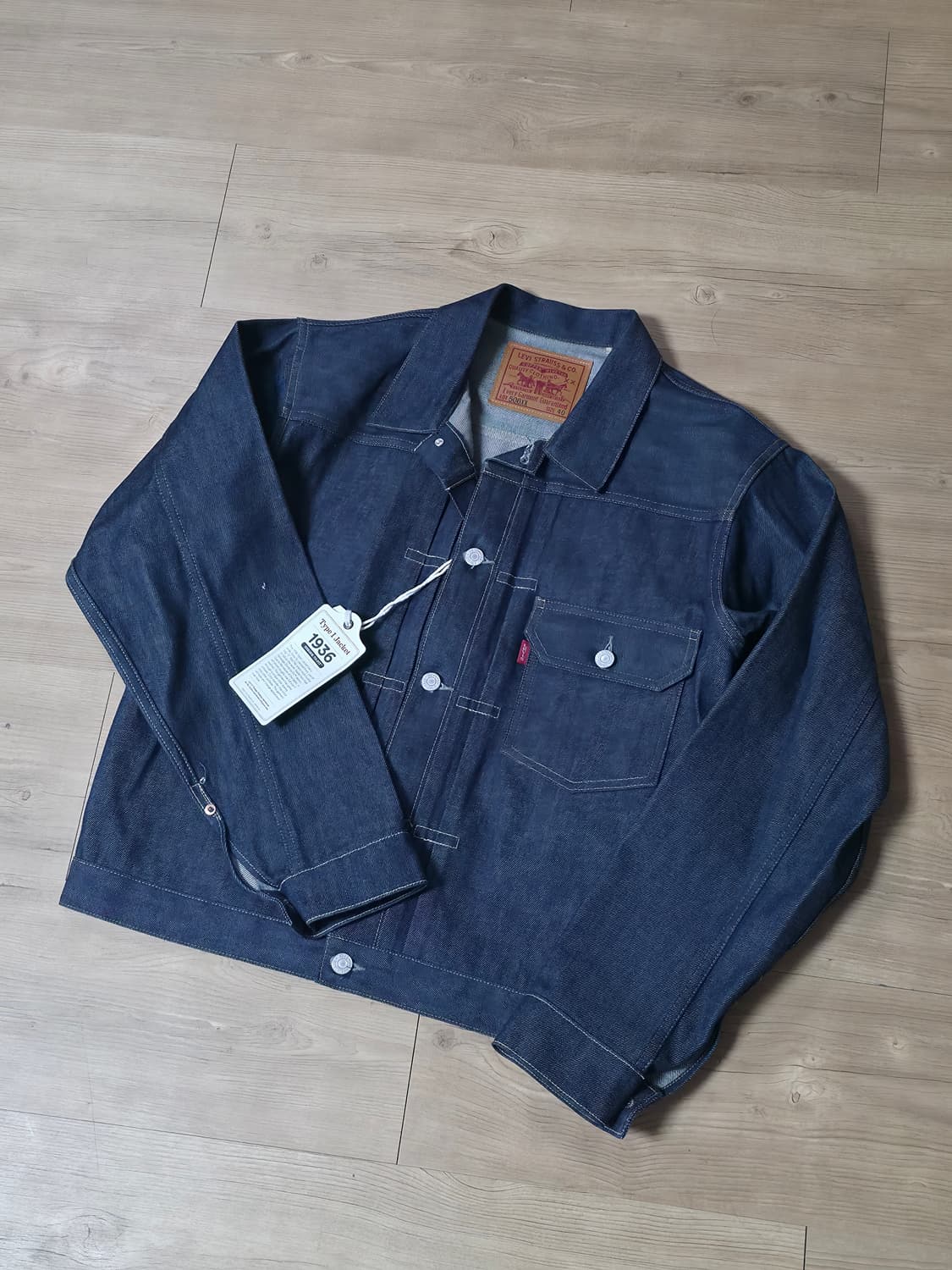 리바이스  LVC 1936 타입 1 자켓 오리지널 리지드 M(95) 상품이미지1