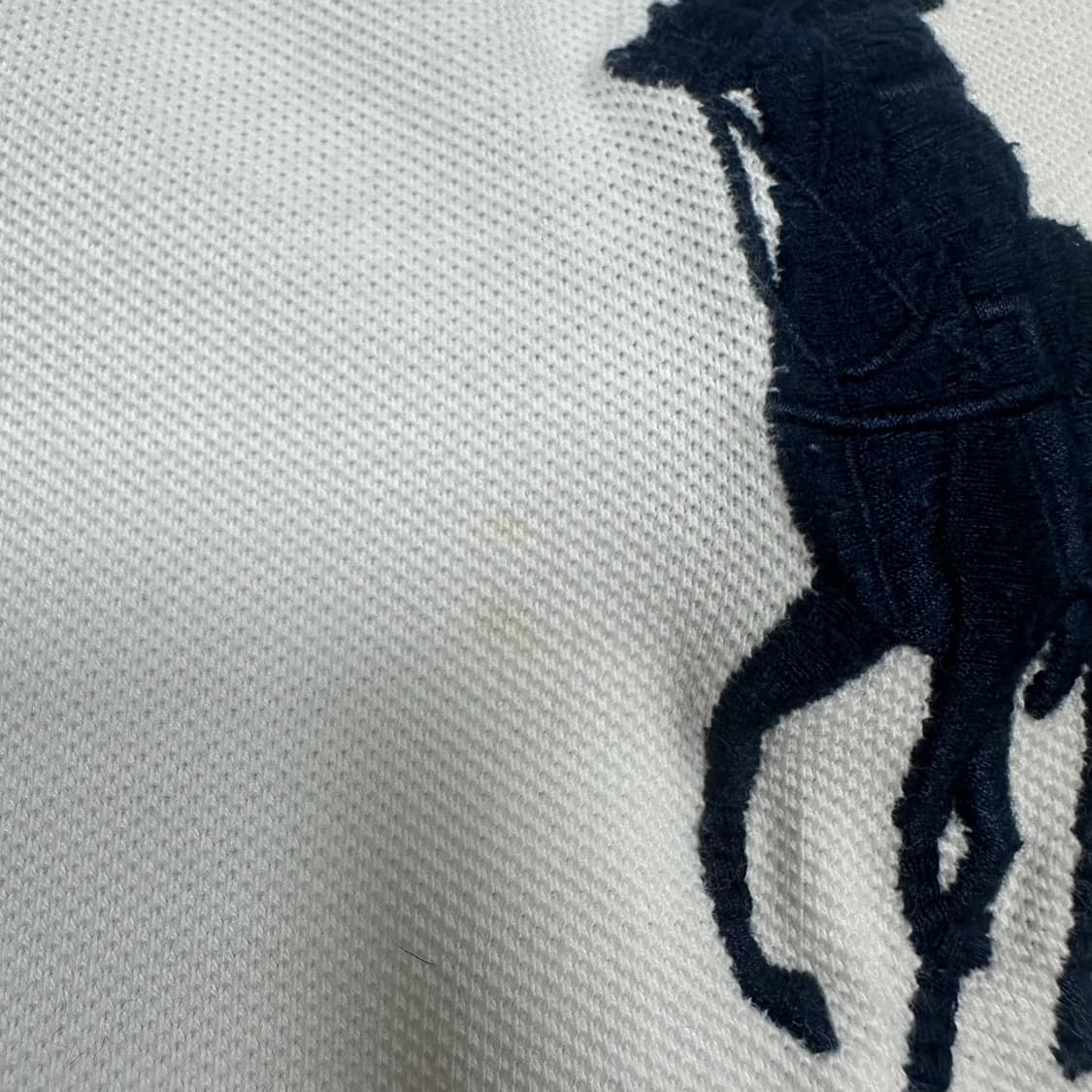 ✨ (바배) 폴로 랄프로렌 빅포니 화이트 카라 반팔티  상품이미지5