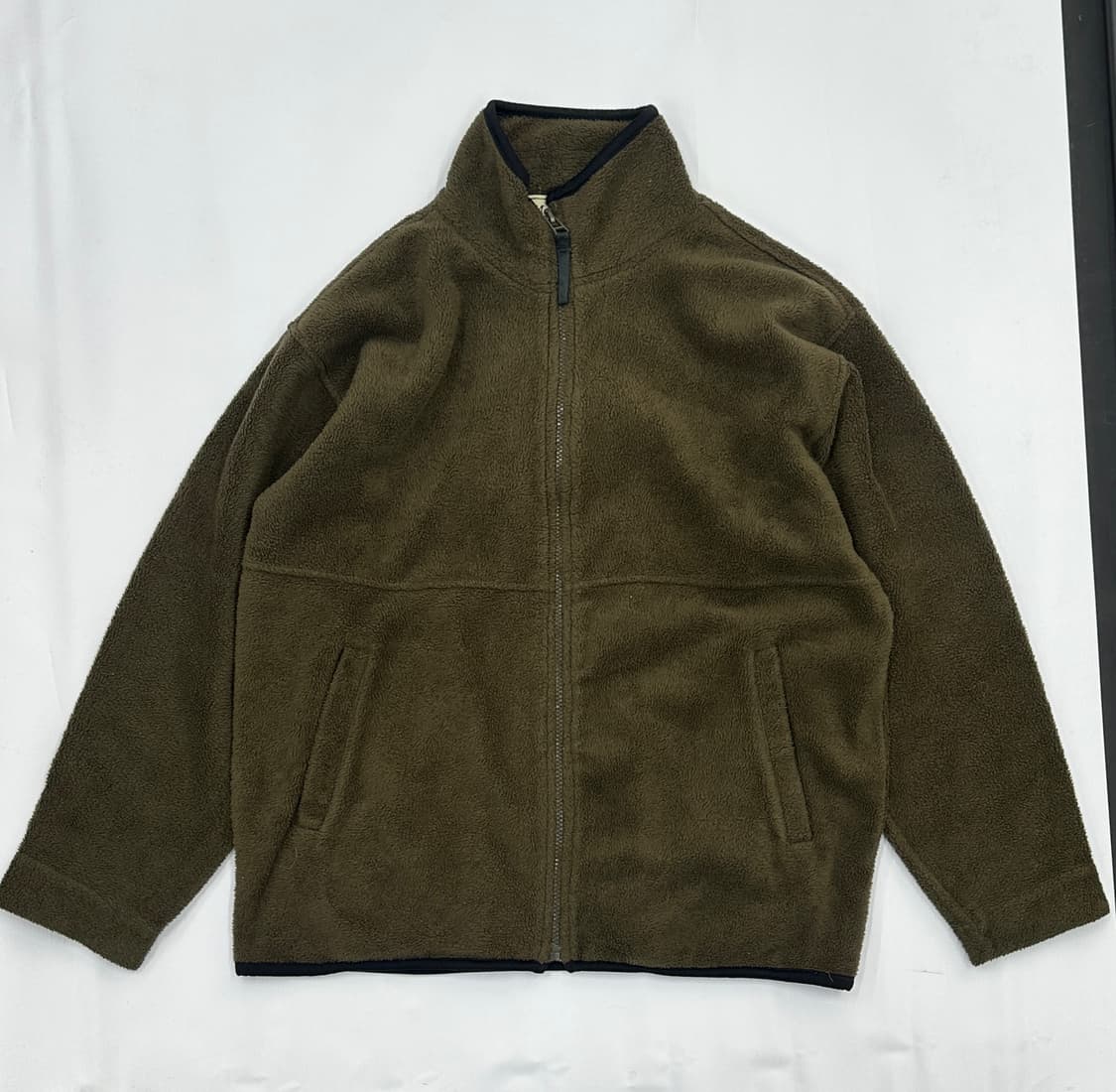 Manchury 브라운 플리스 집업 후리스 오버핏 카키브라운 히피  상품이미지3