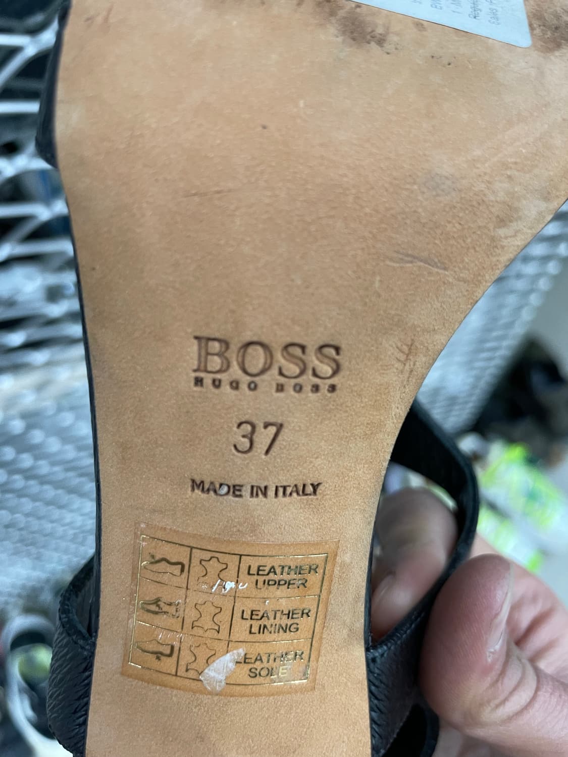 휴고 보스 IRIDE 앵클 스트랩 힐 37 상품이미지7