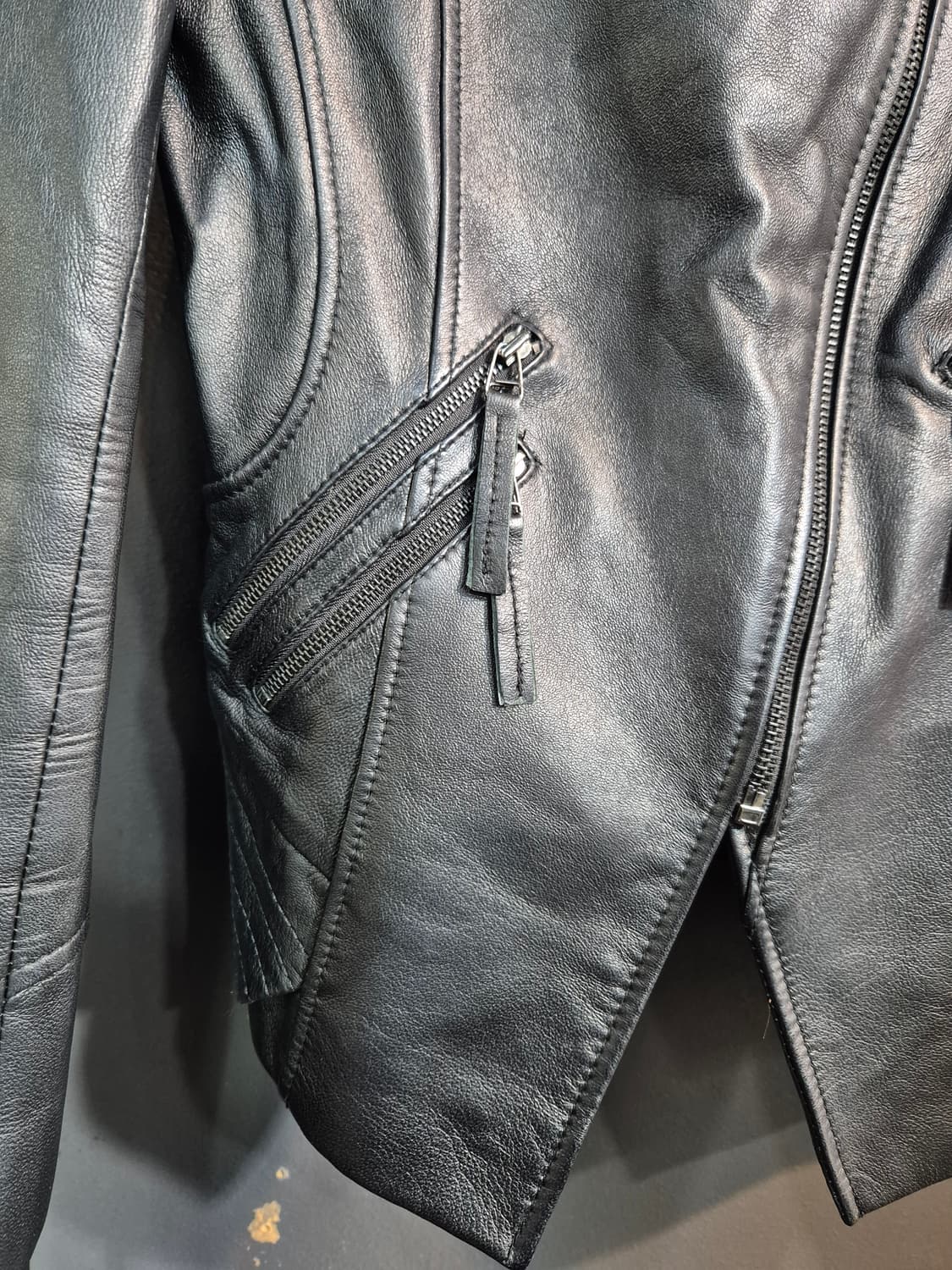 KASIBADY 여성 퀼팅 양가죽 자켓 55 상품이미지5