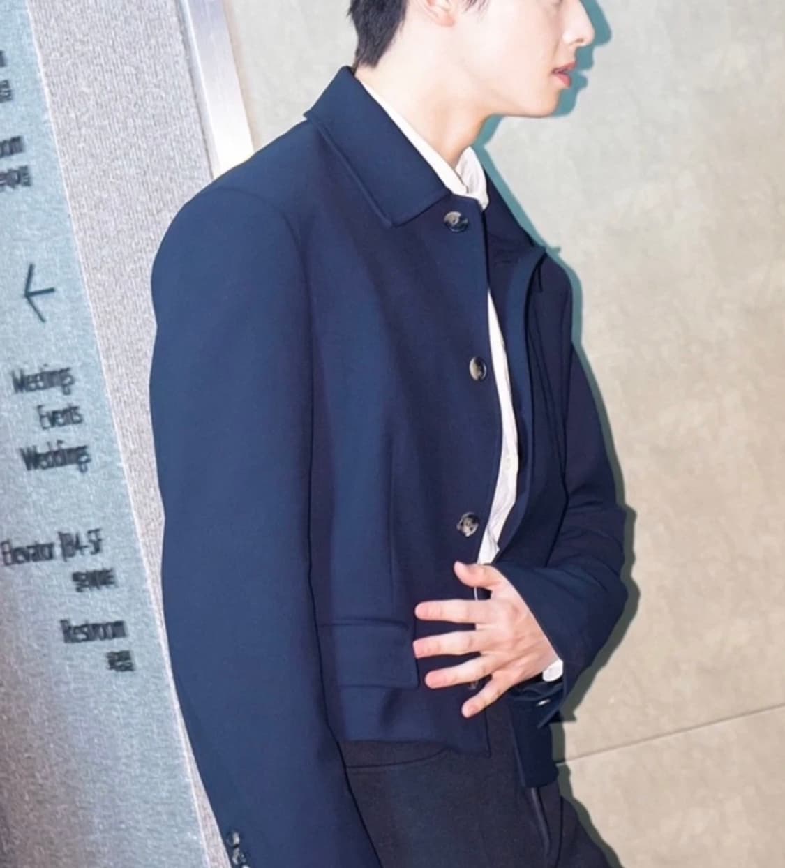 RECTO 렉토 울 블렌드 숏자켓 XL 네이비 / 실착 3회 미만 상품이미지10