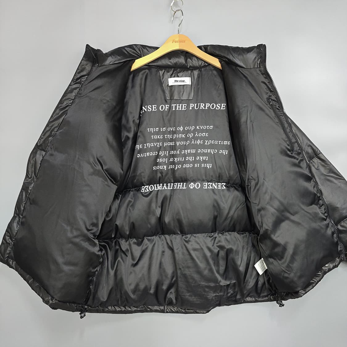 더클랩(the clap) 오버핏 다운 패딩 블랙 상품이미지5