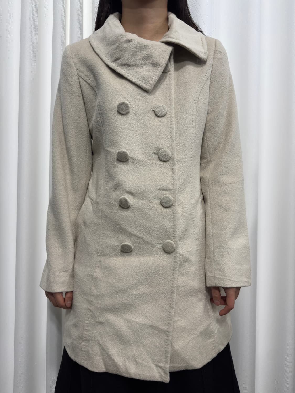 ivory button coat 상품이미지2
