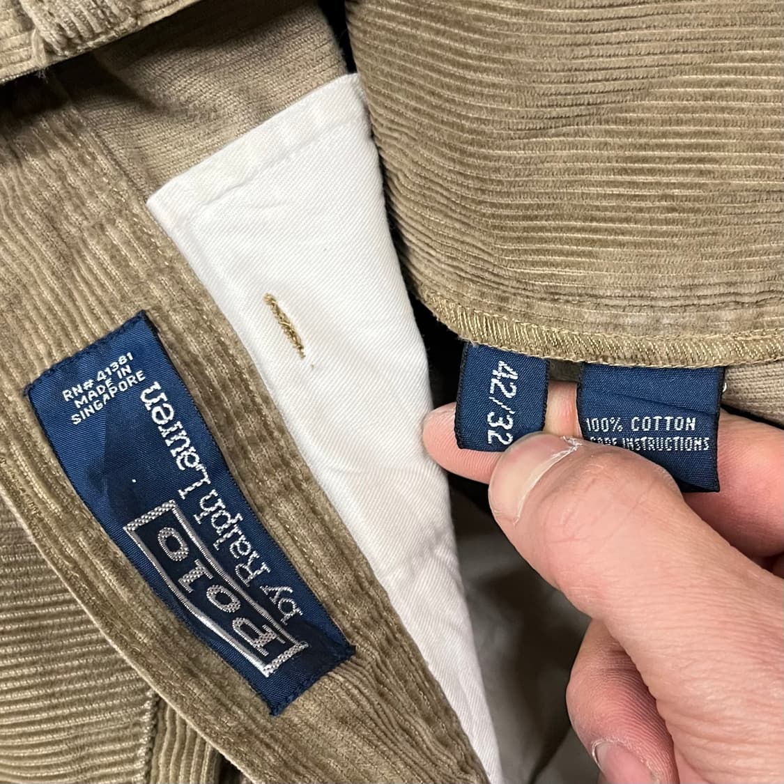 90s 폴로 코듀로이 카고 팬츠 (41”) 상품이미지7