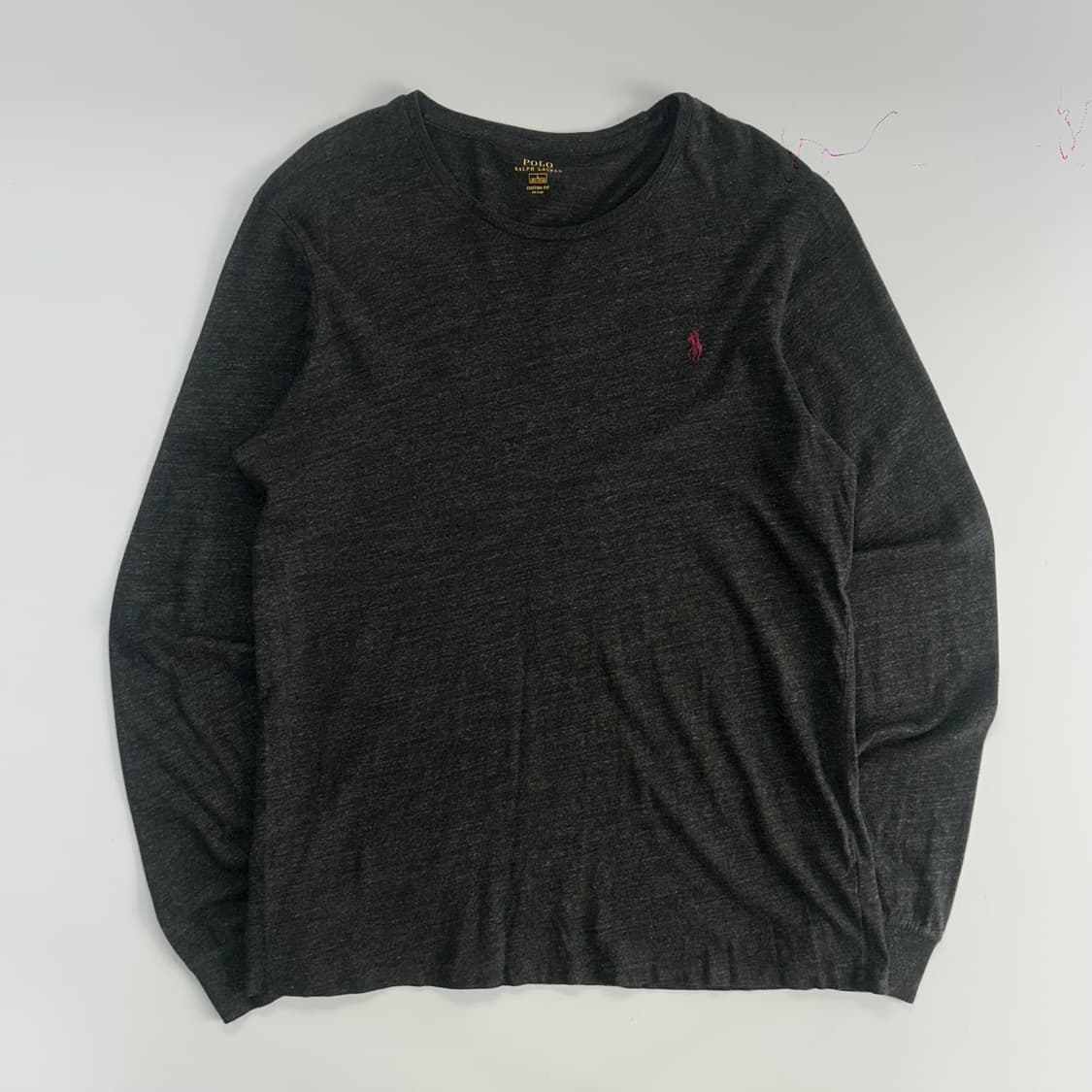 Polo 버건디 포니 차콜 롱슬리브 상품이미지3