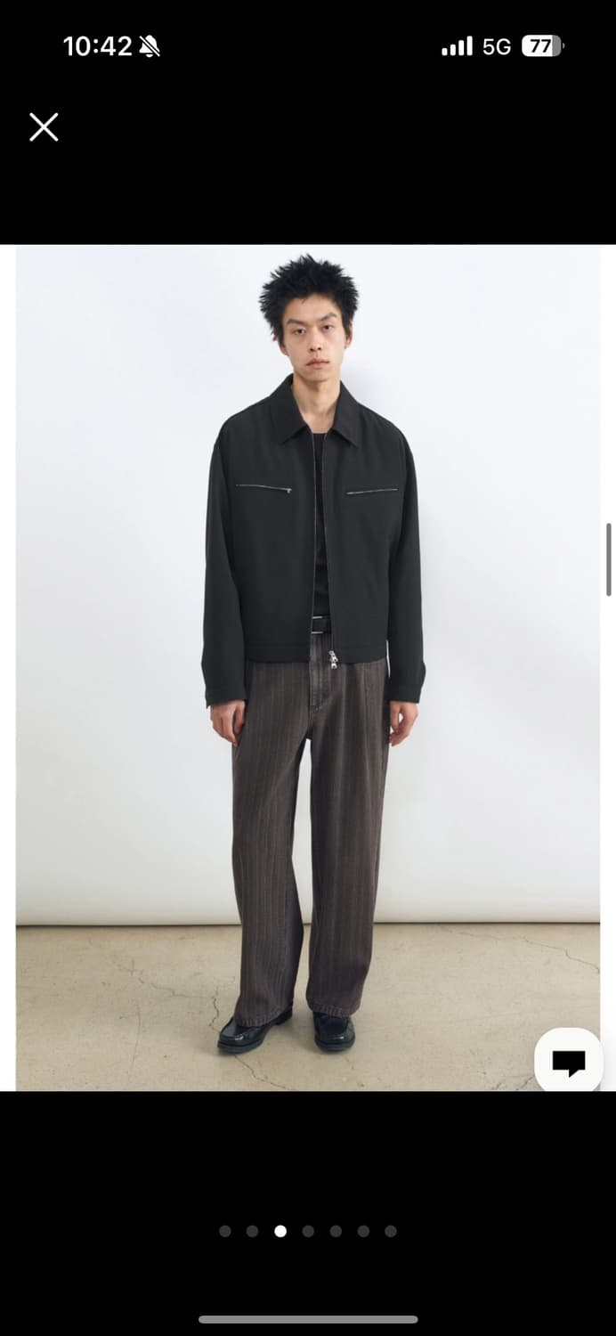 [L]인사일런스 울 서커 웨스턴 자켓 BLACK(25년) 상품이미지1