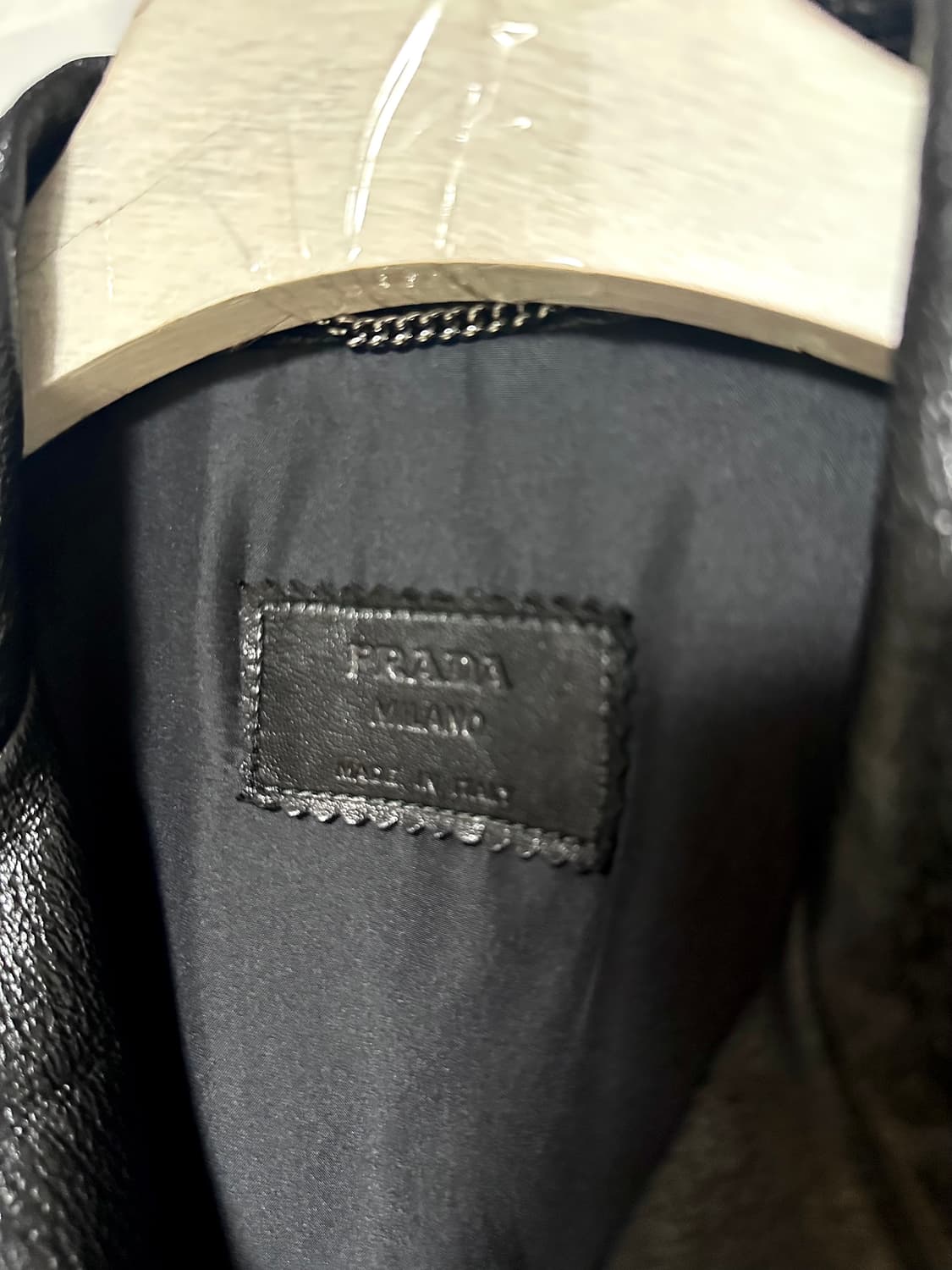 PRADA 90s Full-Grain Leather 3버튼 자켓  상품이미지4