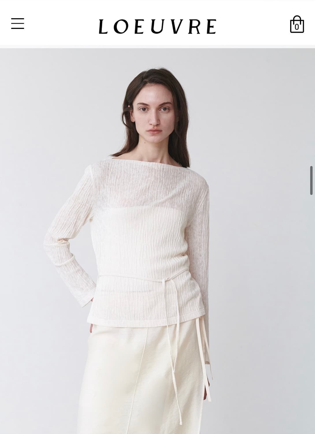 루에브르 Crease Jersey Top 상품이미지6