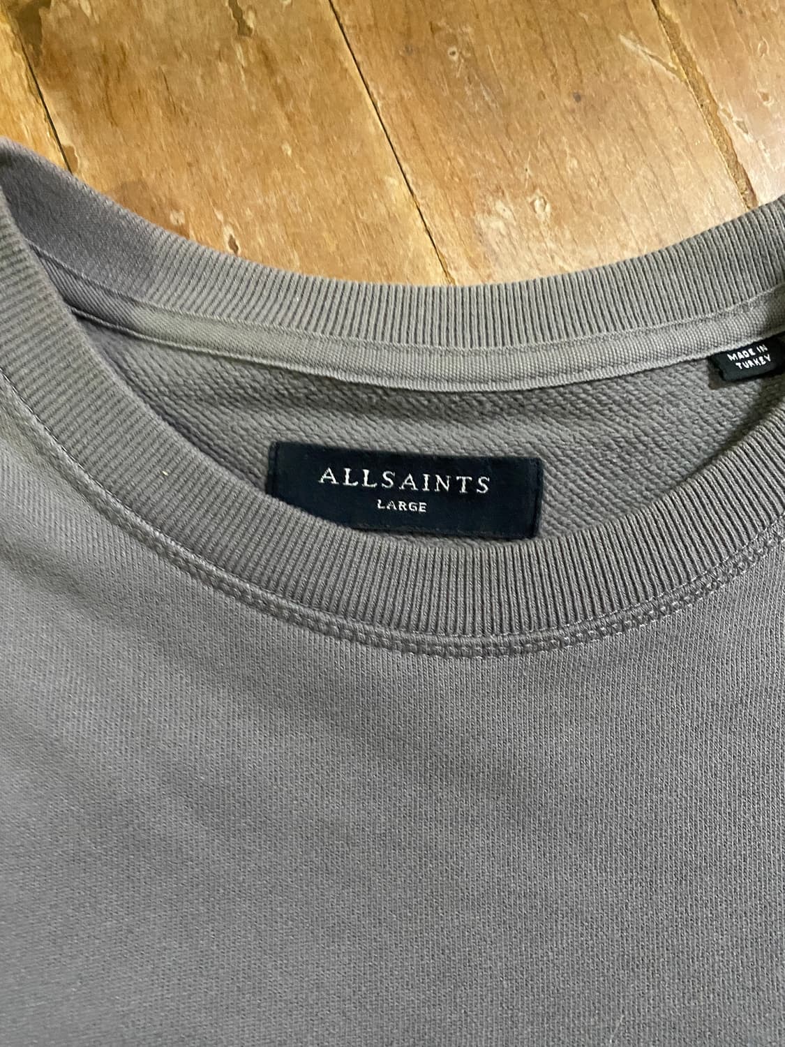 올세인츠 남성 다크 그레이 맨투맨 L (105) 상품이미지2