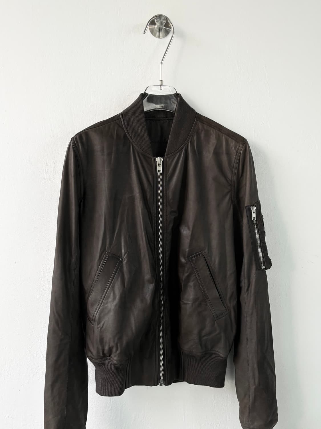 릭오웬스 레더 블루종 상품이미지2