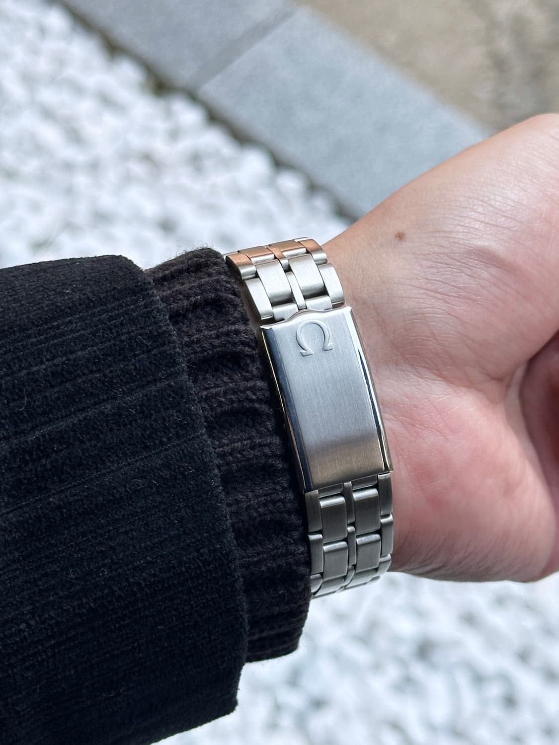 오메가 컨스틸레이션 36미리 민트스카이 다이얼 남성 자동 시계 상품이미지4