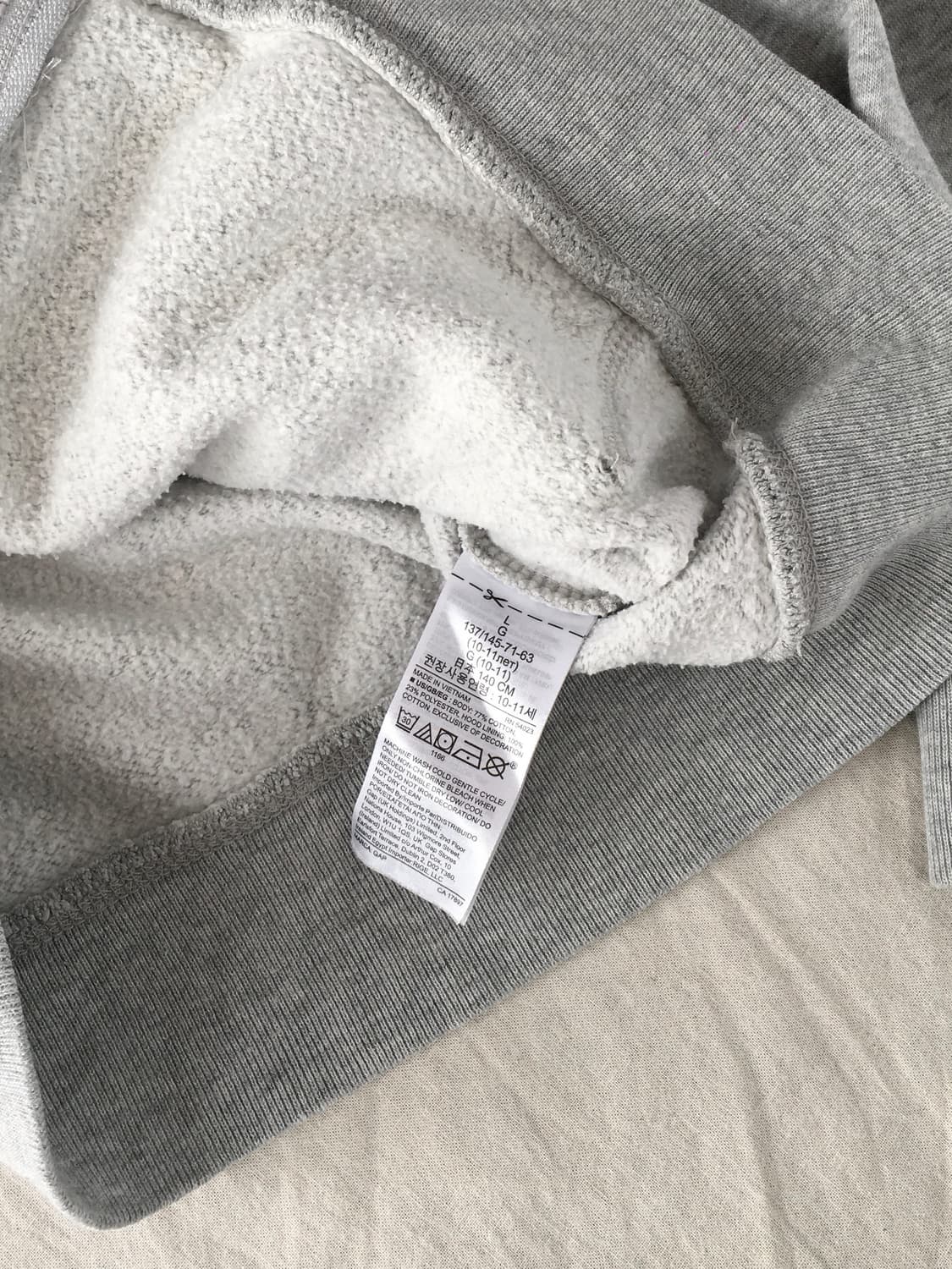 GAP 빅로고 후드집업 상품이미지5