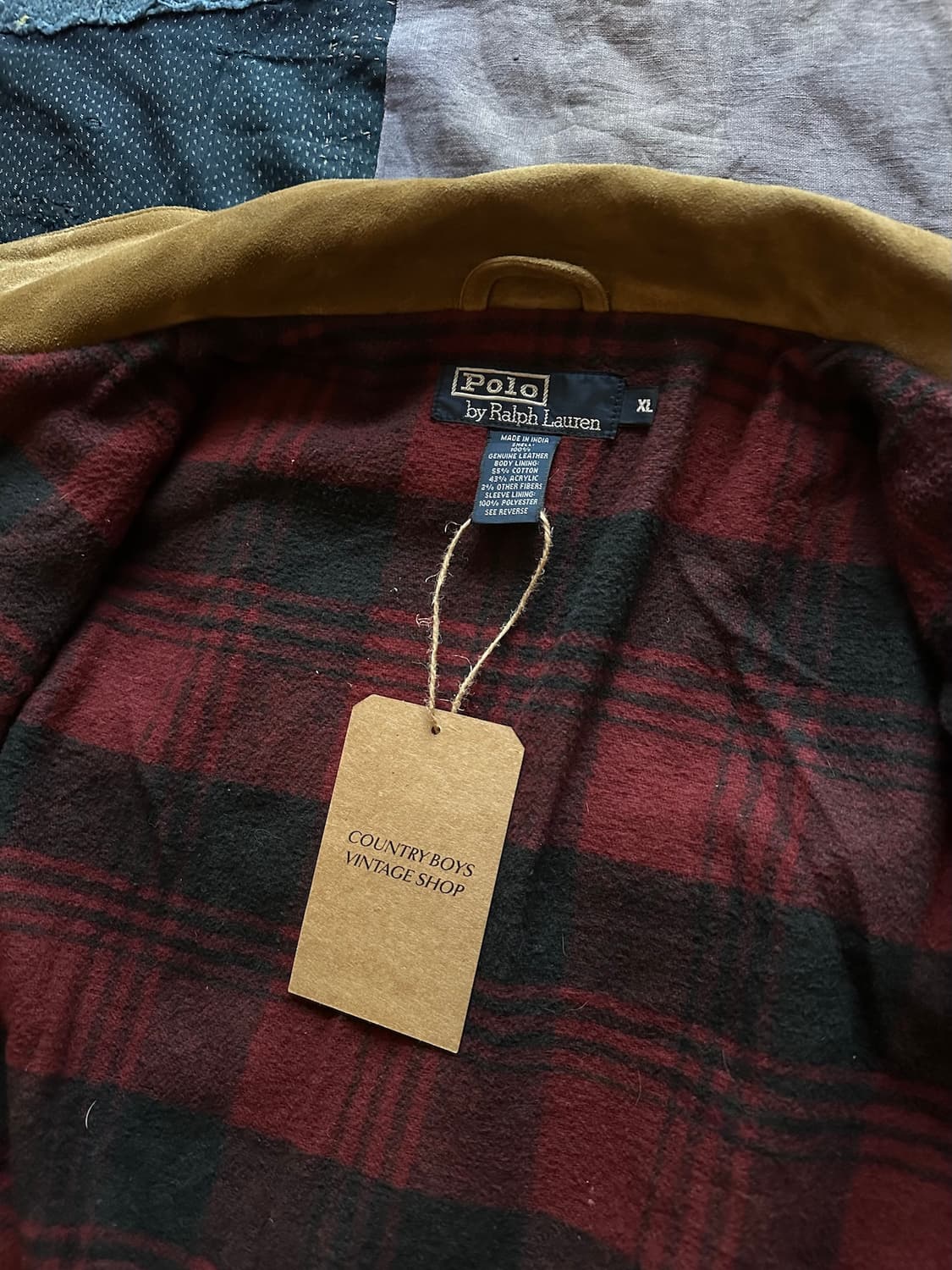 90s 빈티지 폴로 랄프로렌 덩가리 스웨이드 자켓 rrl 상품이미지9