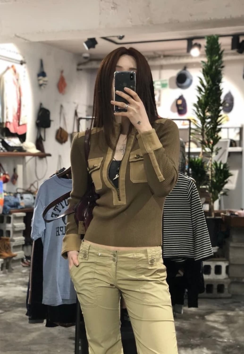 [1939]Epoch brown half zip sweater 상품이미지1