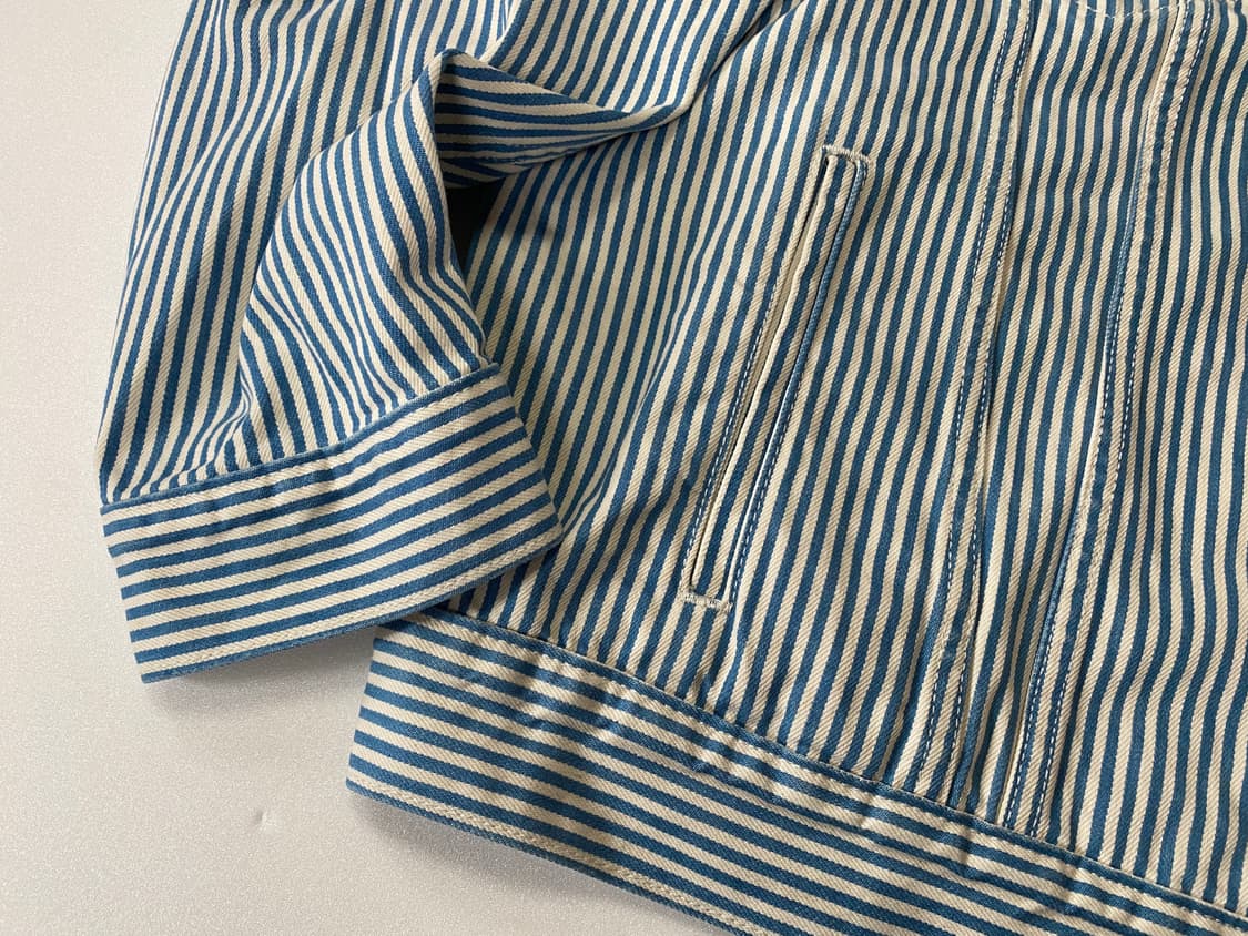 Levi's 프리미엄 스트라이프트러커 자켓 L 상품이미지4