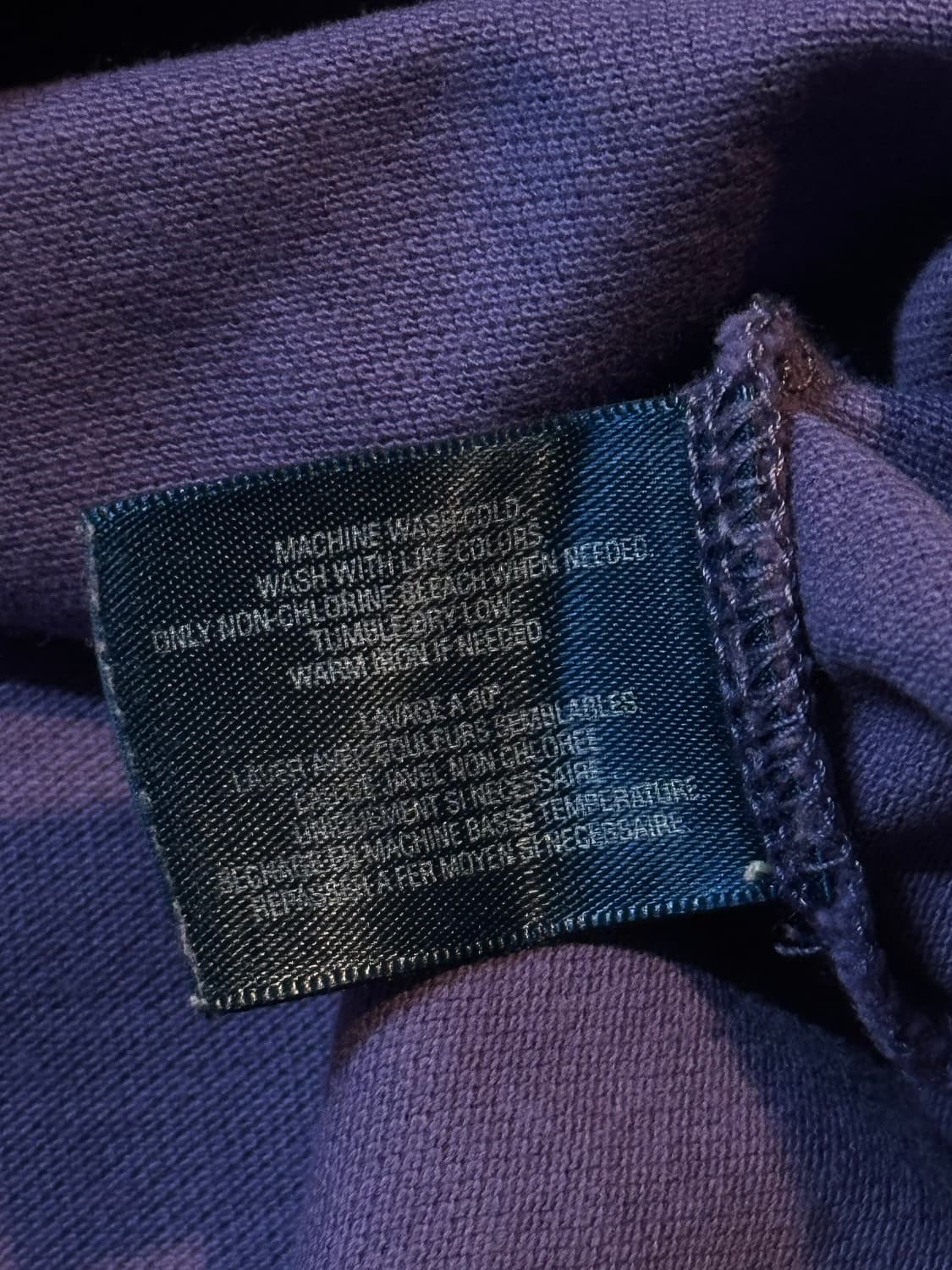 폴로 랄프로렌 빅포니 로고 PK 긴팔 카라티 퍼플 상품이미지5