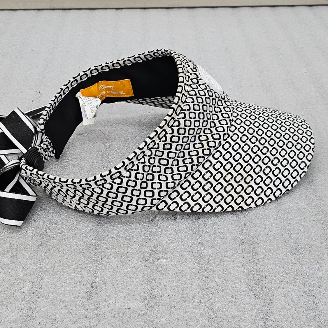 루이까또즈 닥스하운드 패턴 리본 썬바이저  상품이미지5