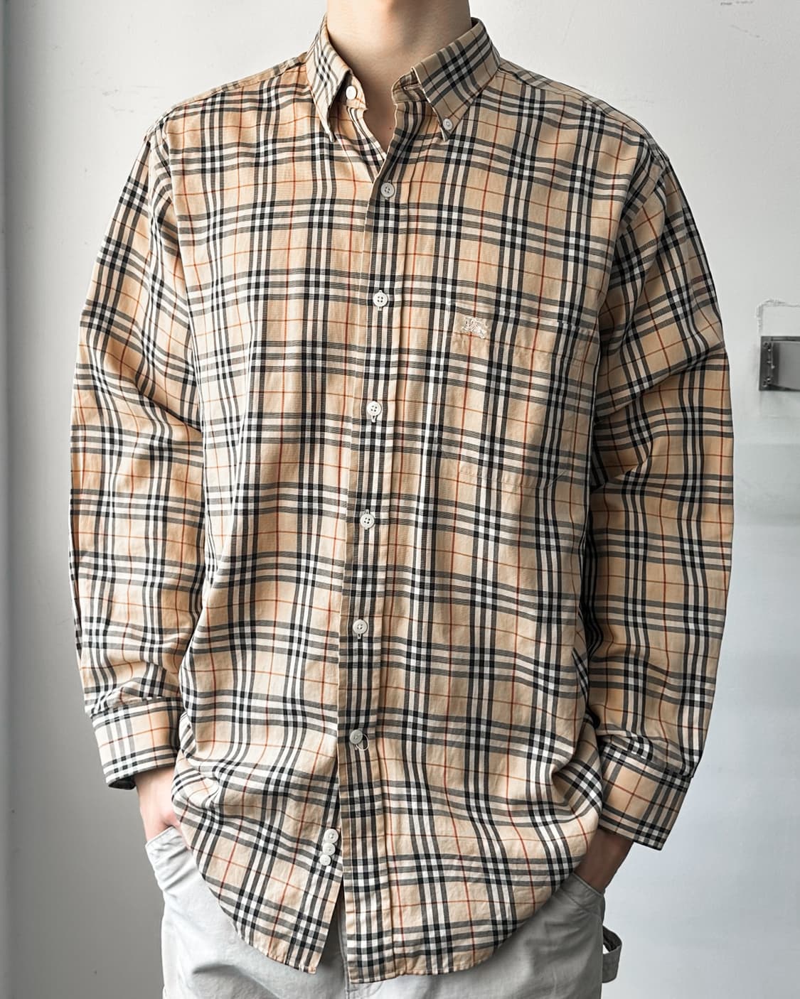 버버리 오리지널 클래식 노바 체크 셔츠 상품이미지1
