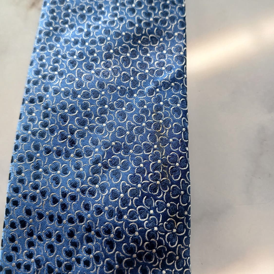 에르메네질도 제냐 실크 블루 넥타이 8.6cm A~B등급 A18155
 상품이미지6