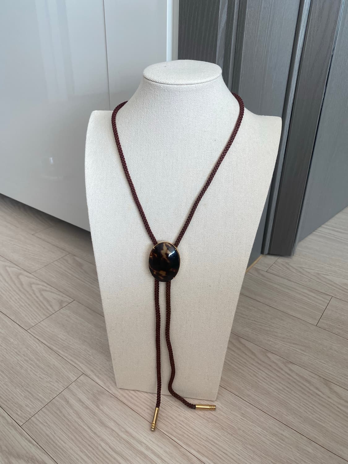 빈티지 볼로타이 호피 목걸이 상품이미지2