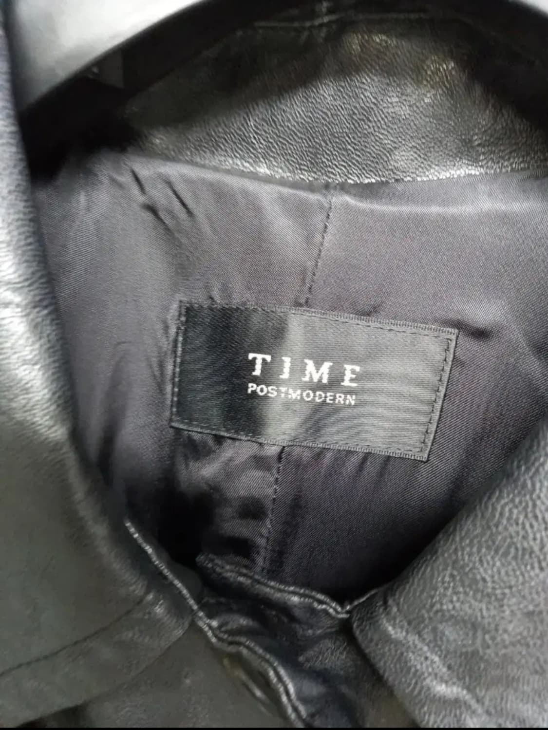 타임 TIME 춘추 페이크 레더 하프자켓 F 상품이미지8